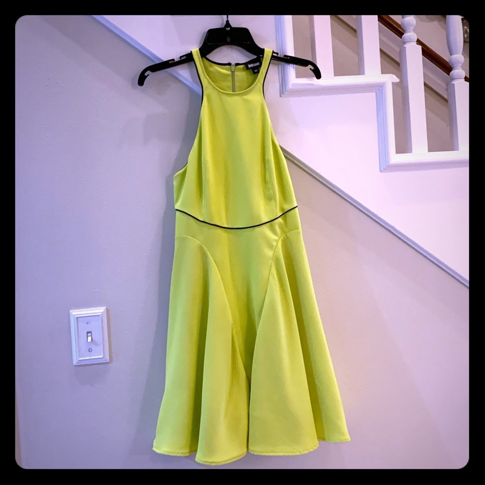 Just Cavalli Roberto Lime Green Halter Dress 80s 6